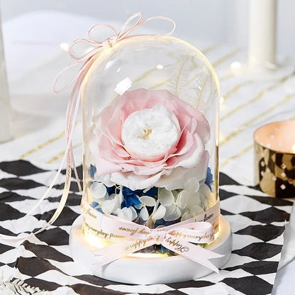 Luxueuse Rose Eternelle Sous Cloche - Rose Eternelle La Boutique