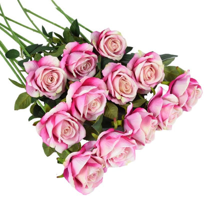 Élégant bouquet de roses éternelles artificielles