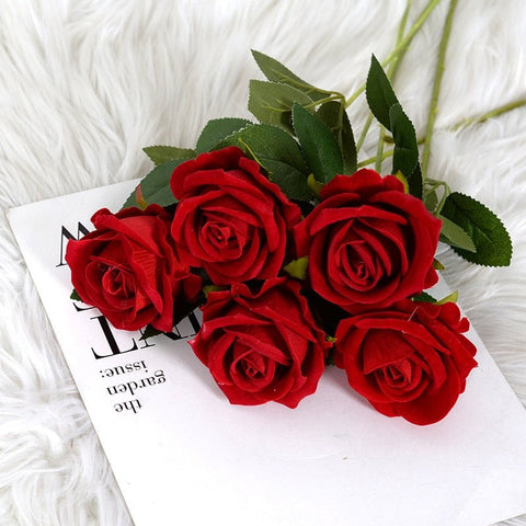 Bouquet de Rose en sois de Haute Qualité