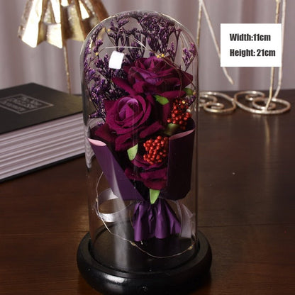 Rose eternelle Sobre & Lumineuse ( Choix de style & couleur )