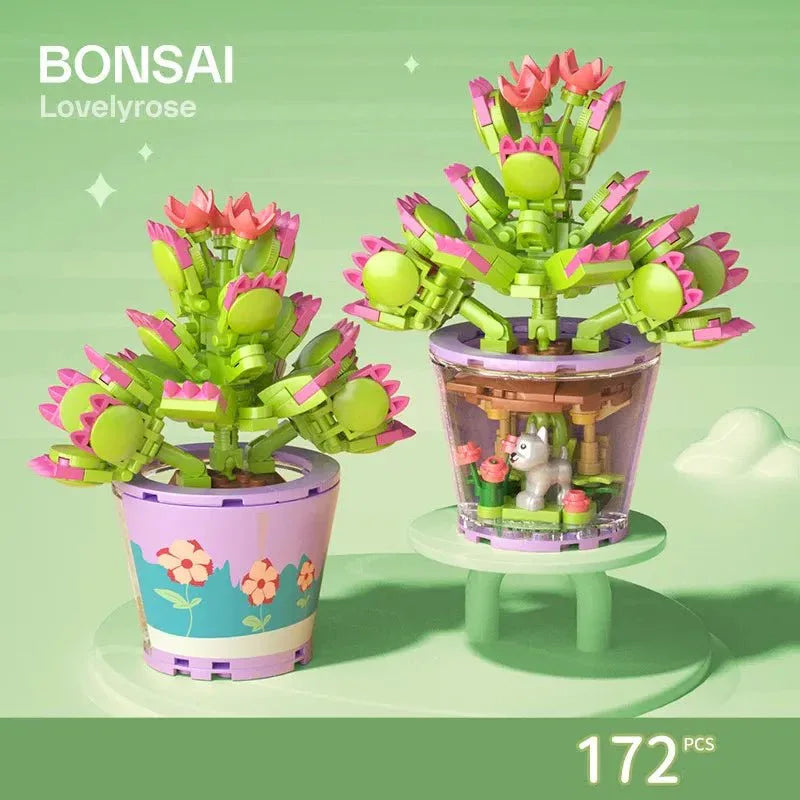 Jeux de construction Fleurs artificielles en pot - Rose Eternelle La Boutique