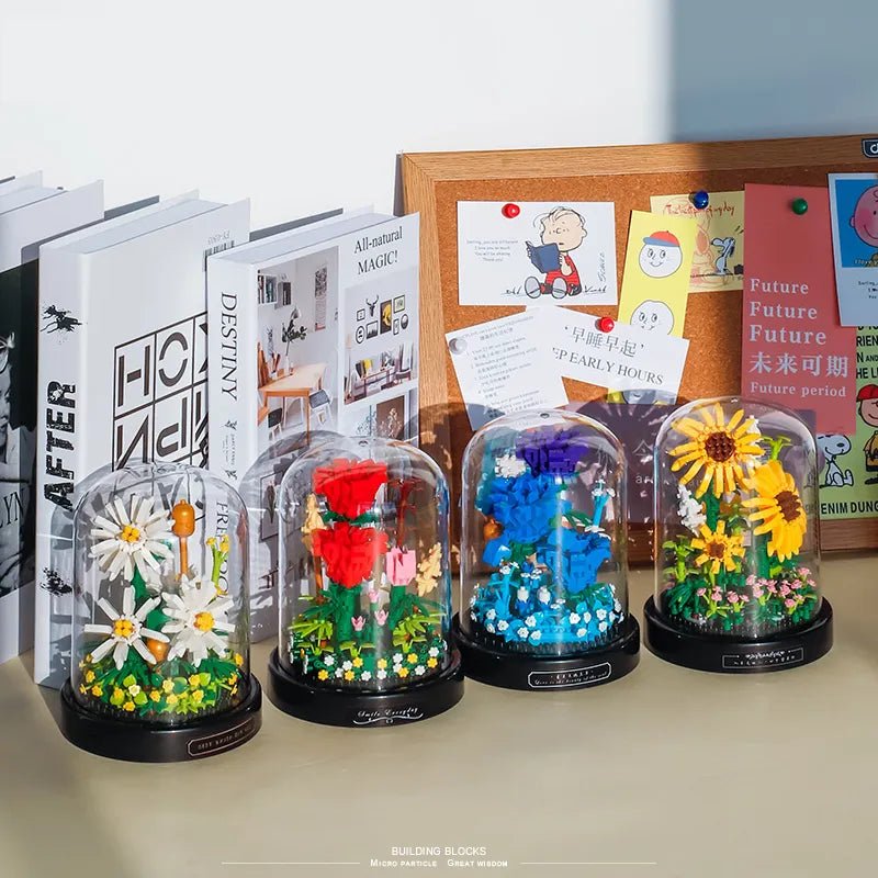 Fleurs sous cloche [ Jeux de construction ]