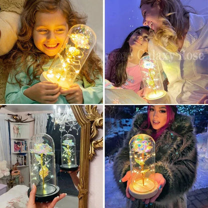 Rose Eternelle Lumineuse & Sous Cloche ( Choix de style ) - Rose Eternelle La Boutique