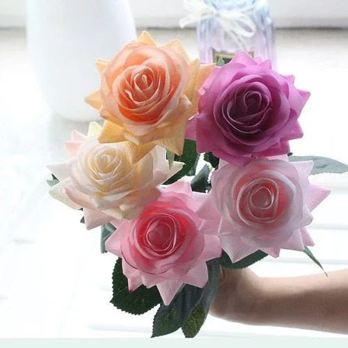 Luxueux Bouquet de fleur composé de rose éternelle Artificielle - Rose Eternelle La Boutique