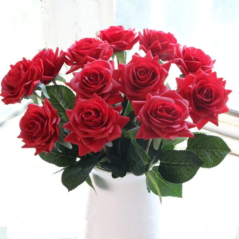 Luxueux Bouquet de fleur composé de rose éternelle Artificielle - Rose Eternelle La Boutique