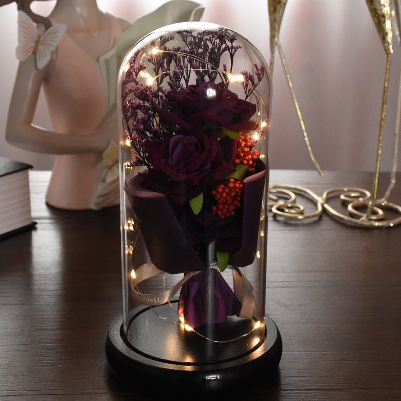 Rose eternelle Sobre & Lumineuse ( Choix de style & couleur )