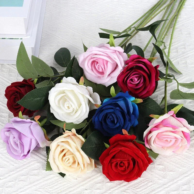 Bouquet de 5 Rose Eternelle en soie - Rose Eternelle La Boutique