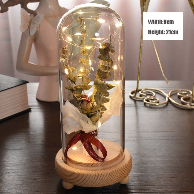 Rose eternelle Sobre & Lumineuse ( Choix de style & couleur )