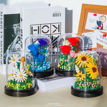 Fleurs sous cloche [ Jeux de construction ] - Rose Eternelle La Boutique
