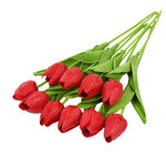 Lot de 10 fleurs artificielles en forme de tulipe