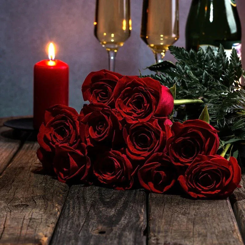 Bouquet de 5 Rose Eternelle en soie - Rose Eternelle La Boutique