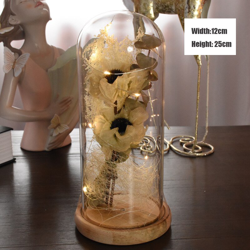 Rose eternelle Sobre & Lumineuse ( Choix de style & couleur )