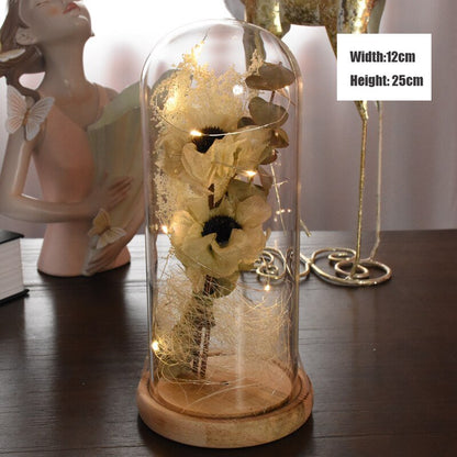 Rose eternelle Sobre & Lumineuse ( Choix de style & couleur )