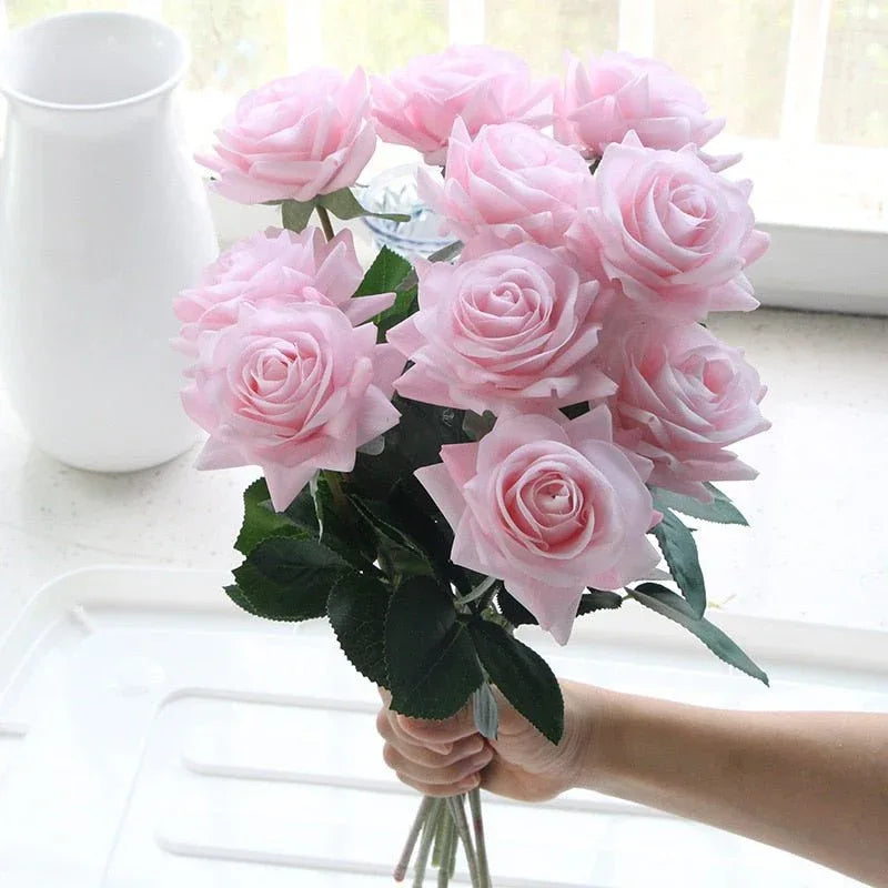 Luxueux Bouquet de fleur composé de rose éternelle Artificielle - Rose Eternelle La Boutique