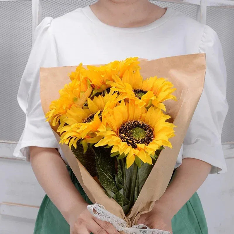 Bouquets de Tournesols Artificiels Décoration de Mariage ensoleillée - Rose Eternelle La Boutique