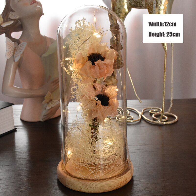 Rose eternelle Sobre & Lumineuse ( Choix de style & couleur )