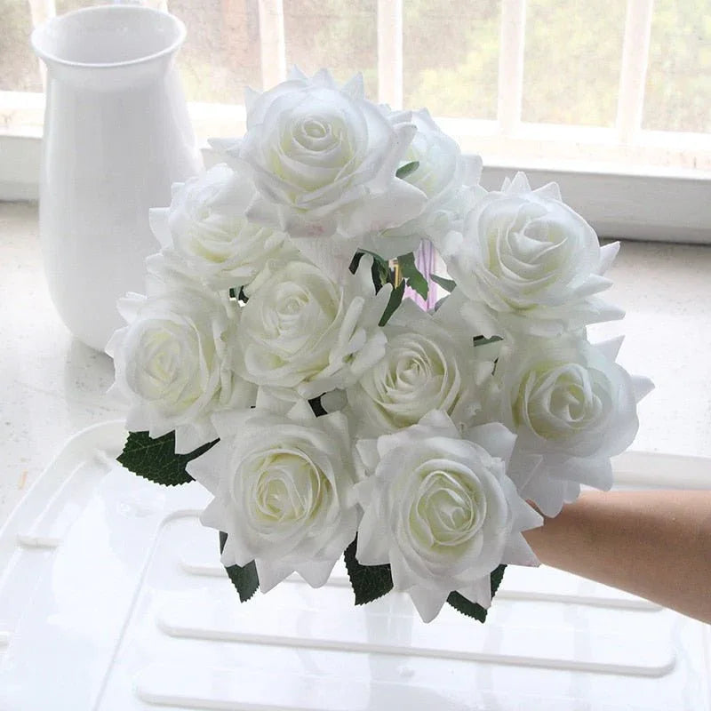 Luxueux Bouquet de fleur composé de rose éternelle Artificielle - Rose Eternelle La Boutique