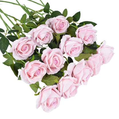 Élégant bouquet de roses éternelles artificielles