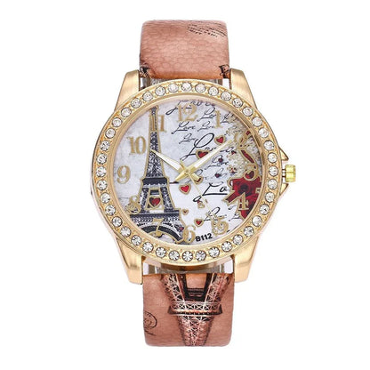 Montre a Quartz & Strass . Edition spéciale : Rose éternelle - Rose Eternelle La Boutique