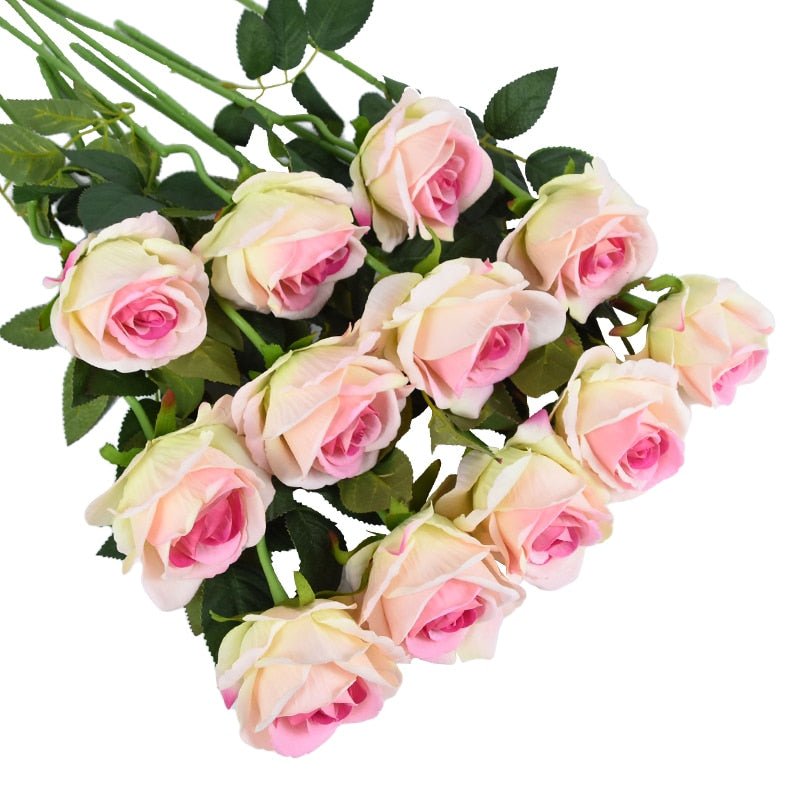 Élégant bouquet de roses éternelles artificielles