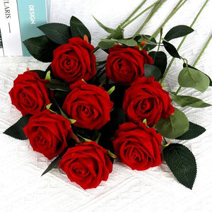 Bouquet de 5 Rose Eternelle en soie - Rose Eternelle La Boutique