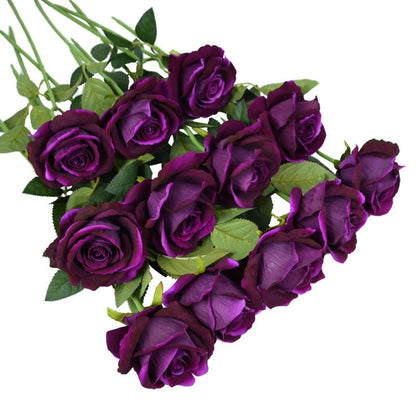 Élégant bouquet de roses éternelles artificielles