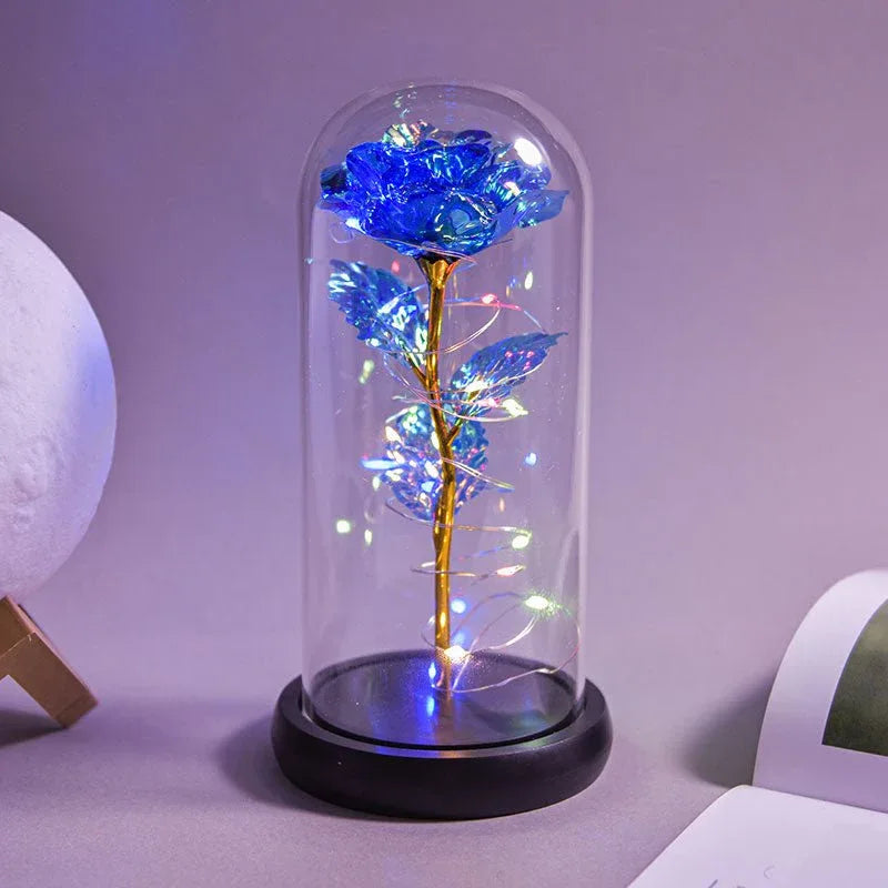 Rose Eternelle Lumineuse & Sous Cloche ( Choix de style ) - Rose Eternelle La Boutique