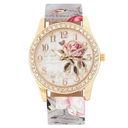 Montre a Quartz & Strass . Edition spéciale : Rose éternelle - Rose Eternelle La Boutique
