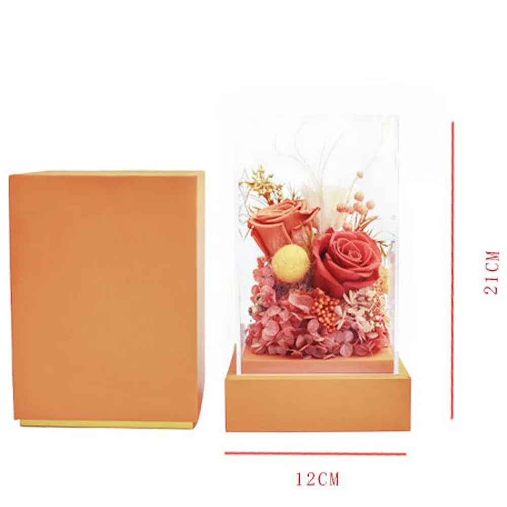 Composition florale avec Rose & Hortensia - Rose Eternelle La Boutique