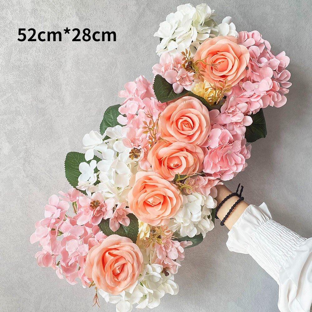 Décoration de Mariage Rustique - Arche de Fleurs Artificielles en Soie - Rose Eternelle La Boutique
