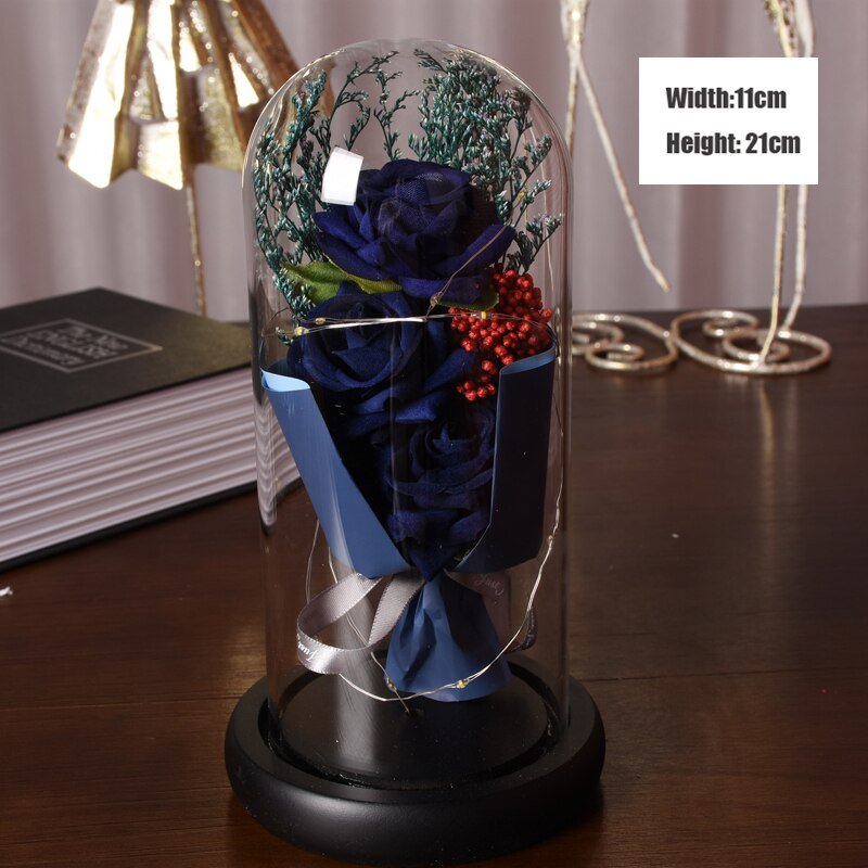 Rose eternelle Sobre & Lumineuse ( Choix de style & couleur )