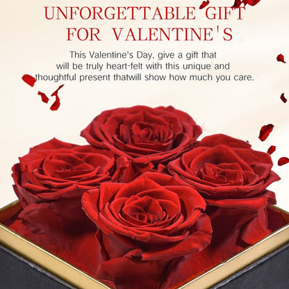 Elegante kleine Schachtel mit ewiger Rose