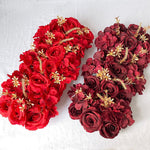 Décoration de Mariage de Luxe - Arche de Rose en Soie