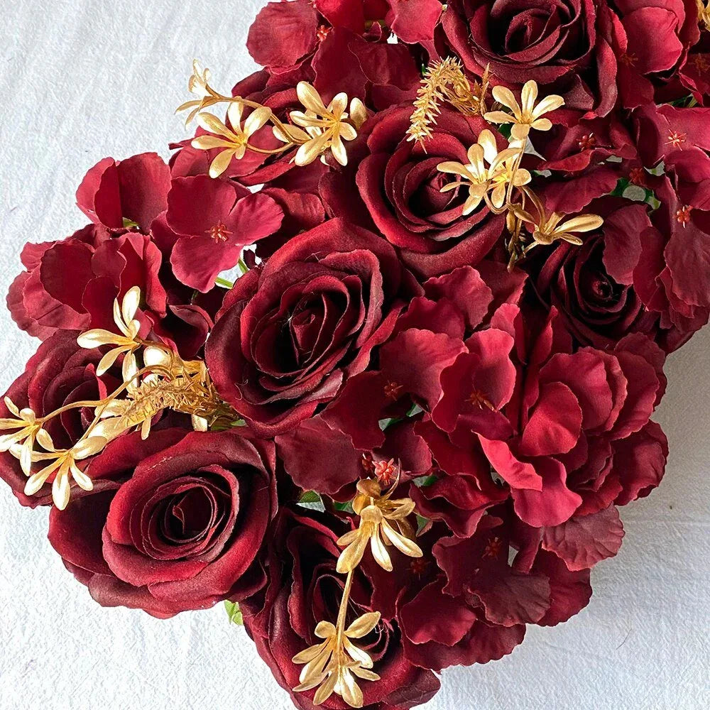 Décoration de Mariage de Luxe - Arche de Rose en Soie - Rose Eternelle La Boutique