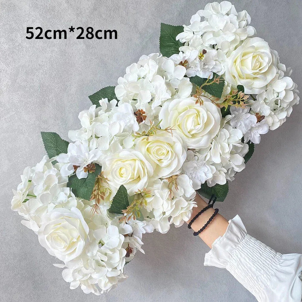 Décoration de Mariage Rustique - Arche de Fleurs Artificielles en Soie - Rose Eternelle La Boutique