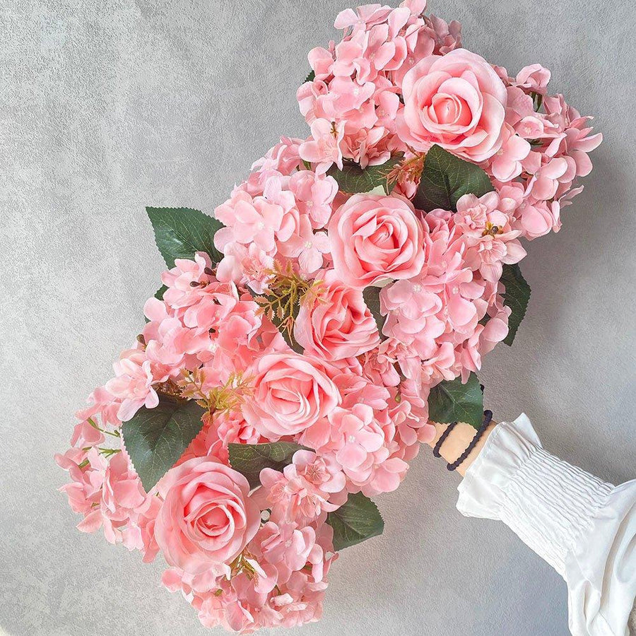 Décoration de Mariage Rustique - Arche de Fleurs Artificielles en Soie - Rose Eternelle La Boutique