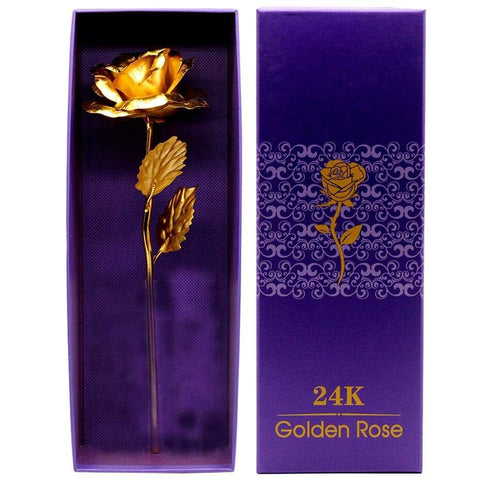 Coffret : <br> Rose Eternelle <br> Or 24K