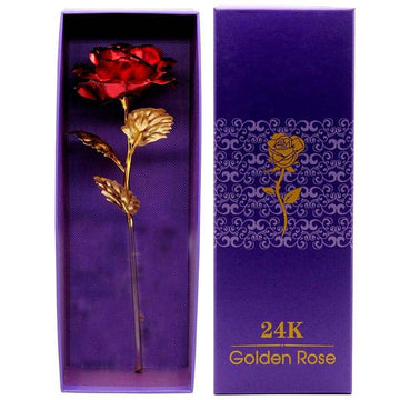 Coffret : Rose Eternelle Rouge Or 24 k - Rose Eternelle La Boutique