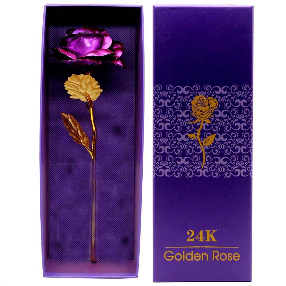 Coffret : <br> Rose Eternelle <br> Violette Or 24 k
